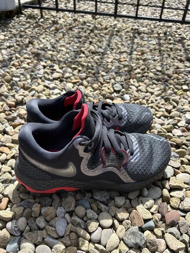 Scarpe da basket Nike Renew Elevate II nere palestra rosse UK 8 42 5 CW3406 002