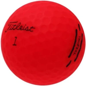 Titleist TruFeel Matte Red Used Golf Balls in Pristine Condition, AAAAAA Quality - Picture 1 of 8