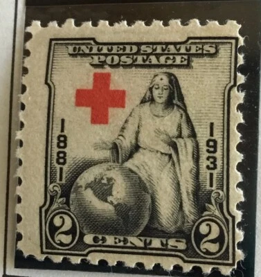 Cruz Roja - Estampilla de 2 centavos de la Madre Más Grande Foto 1 de 2