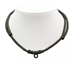 Collar de cuerda negra hecho a mano amuleto para Phra Thai Talismán colgante encanto de la suerte - Imagen 1 de 8