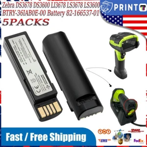 Batería 5 PIEZAS para Zebra DS3678 DS3600 LI3678 LS3678 82-166537-01 BTRY-36IAB0E-00 - Imagen 1 de 7