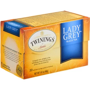 Twinings Lady Grey Tea Bags - 20/Box - Picture 1 of 4