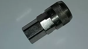 NEW HOFMANN FLUID POWER 210-FA3-SS ARO SERIES COUPLER VALVED , 3/8" FNPT - Picture 1 of 4