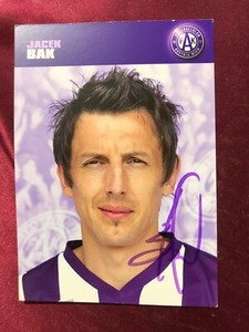 Autograph JACEK BAK-Austria Vienna/Wien-96 Caps POLAND-Ex-Lyon/Lens/Lech-AK