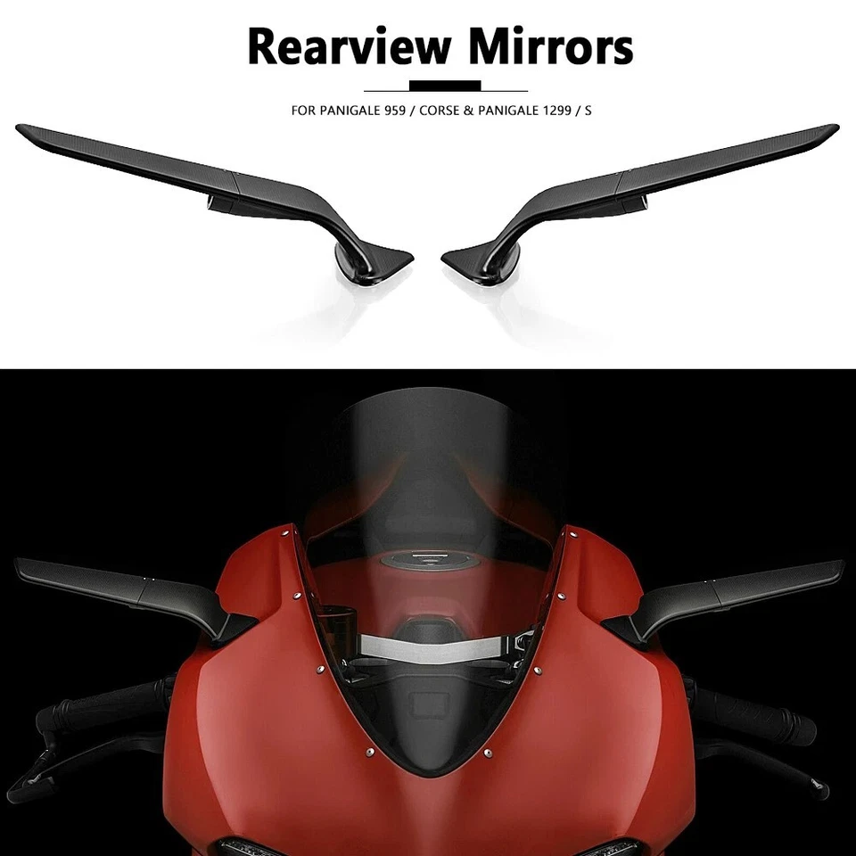 Motorcycle Rotating Rearview Mirror For Ducati Panigale 959Corse16-19/1299S15-18 - Image 1 of 4