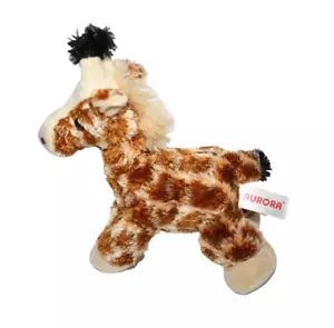 Peluche Aurora Giraffa Marrone e Beige Maculato Beanie Body 7" Peluche Giocattolo - Foto 1 di 4