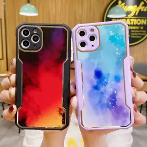 Custodia per iPhone 12 11 Pro Max ibrida antiurto silicone cover telefono - Foto 1 di 9
