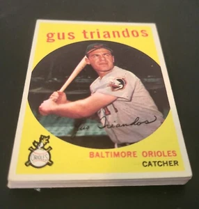 Orioles Lot 15: 1959 Topps Gus TRIANDOS, Billy LOES, Ron HANSEN PAPPAS Lockman+ - Picture 1 of 7