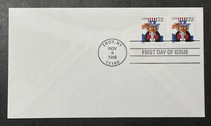 US FDC # 3259 Uncle Sam 22 Cents; Unaddressed; Troy, NY Cancellation - Picture 1 of 1