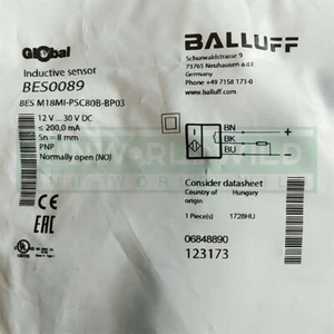 1PCS NEW FOR BALLUFF proximity switch BES0089 BES M18MI-PSC80B-BP03 sensor - Afbeelding 1 van 3