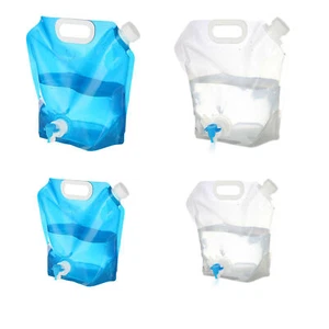 Outdoor Picnic Camping Water Storage Bag Portable Folding Container Carrier - Picture 1 of 16