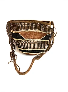 African Handwoven Basket Bag / Shoulder Bag - Picture 1 of 18