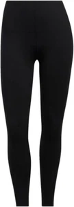 Adidas womens Elevated Yoga Fleece 7/8 Tights Black/White Medium - Picture 1 of 1