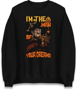 Freddy Krueger Character Halloween Scary Sweatshirt,Frightful Halloween Gift Top - Picture 1 of 5