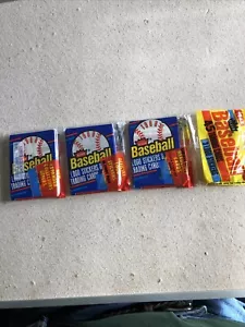 1988 Fleer Baseball Sealed Rack Pack / 3 Packs 45 Cards 3 Logo Stickers NOS - Picture 1 of 9