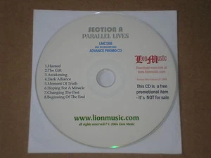 SECTION A - PARALLEL LIVES - CD PROMO - Picture 1 of 1