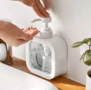 Dispenser Sapone 500ml Ricaricabile Lozione Shampoo Gel Doccia Balsamo Porta - Foto 1 di 11