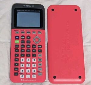 Texas Instruments TI-84 Plus CE Graphing Calculator Pink w/ Cover And Charger