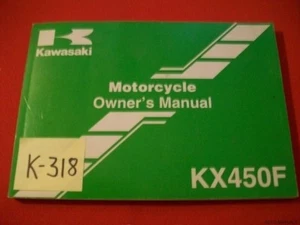 KAWASAKI ORIGINAL FACTORY KX450F - D6F MOTORCYCLE OWNER'S MANUAL #99987-1341 VGC - Picture 1 of 4