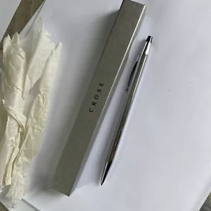 Cross Classic Century Lustrous Chrome Ball Point Pen Boxed - Picture 1 of 8
