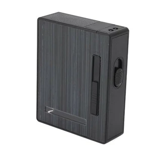 Cigarettes Case With Arc Lighter Metal Cigarette Box With Holds 20 Integrated WS - Picture 1 of 12