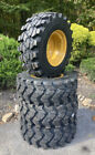 4-Heavy Duty 12-16.5 SKS-9 Skid Steer Tires/Rims for Caterpillar-12X16.5-14PLY