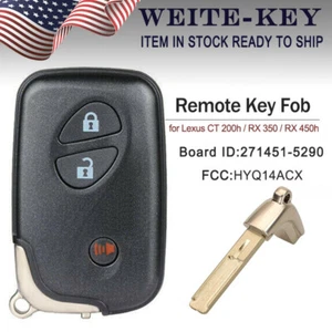 FOR LEXUS CT200h 2011 - 2017 SMART REMOTE KEY FOB HYQ14ACX BOARD#271451-5290 - Picture 1 of 8