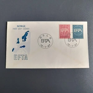 NORWEGEN. FDC Cover. 16. 1. 1967. EFTA. - Bild 1 von 2