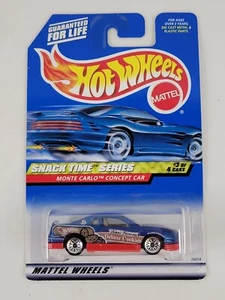Hot Wheels #15 Snack Time Series 3/4 MONTE CARLO CONCEPT CAR Blue 2000 - Picture 1 of 6