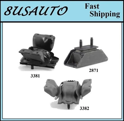 3PCS MOTOR&TRANS MOUNT FIT 99-04 FORD	F-450 SUPER DUTY,F-550 SUPER DUTY 6.8L 2WD - Image 1 of 4