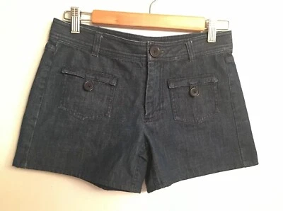 Pantalones Cortos de Jean MARC JACOBS Para Mujer Talla 2 Denim Oscuro Bolsillos con Botones NUEVOS SIN ETIQUETAS Foto 1 de 4