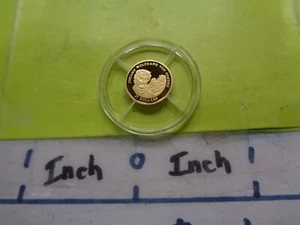 JOHANN WOLFGANG VON GOETHE .73 GRAM 2001 LIBERIA $25 VERY RARE 999 GOLD COIN #W - Picture 1 of 2
