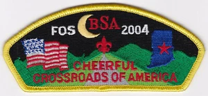 CSP - CROSSROADS OF AMERICA COUNCIL - SA-50 - 2004 FOS - $125 DON. - CHEERFUL - Picture 1 of 1