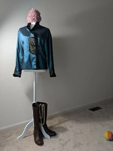 Blazer de piel satinada XL - Imagen 1 de 12