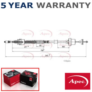 Cable de embrague APEC se adapta a MG ZR 2001-2005 Rover 25 2003-2005 1.1 1.4 1.6 UUC000040 - Imagen 1 de 2