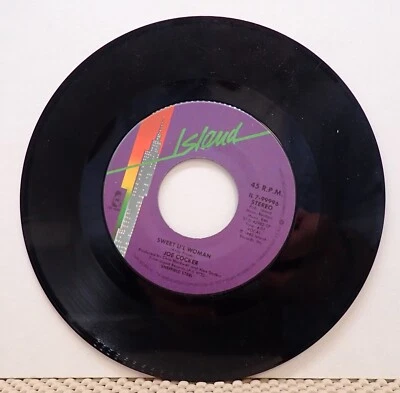 Joe Cocker - Sweet Li'l Woman & Up Where We Belong - Island 45 RPM  1982 - Image 1 of 2