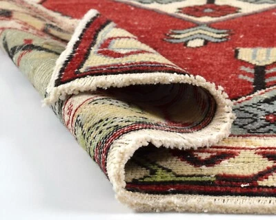 vintage turkish boho bohemien moroccan tribal southwestern runner 3x6 rug carpet - Image 1 of 4