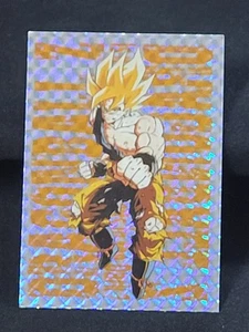 Super Saiyan Goku Sliver Prism Holo Foil Dragon Ball Z CCG G-4 1999 Amada LP - Picture 1 of 8