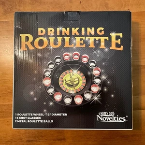 Drinking Roulette Game Fairly Odd Novelties 16 Shot Glasses 2 Balls New - Picture 1 of 4