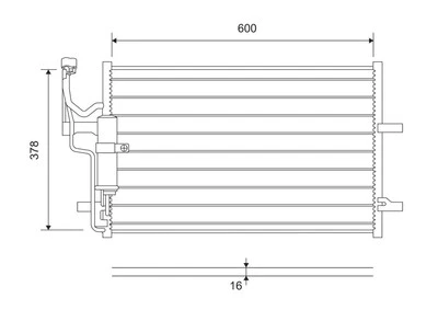 Condensador VALEO 814265, aire acondicionado para MAZDA Foto 1 de 3