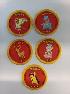 Moneta cartone vintage 2000 Typhlosion Pokemon Pog Nintendo Battle Disc ++ spedizione gratuita - Foto 1 di 2