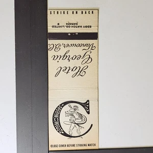 Hotel Georgia Vancouver BC Vintage Eddy Match Co 1950s Design Matchbook - Picture 1 of 3
