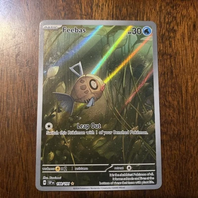 Feebas Illustration Rare 198/191 SV08: Surging Sparks Pokemon Card - Image 1 of 2