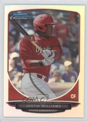 2013 Bowman Draft Draft Picks Chrome Refractor Justin Williams #BDPP94 - Image 1 of 2