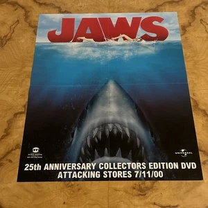JAWS 25TH Anniversary 2000 Collector’s DVD Release 7/11/00 POSTER 17x22 - Picture 1 of 4