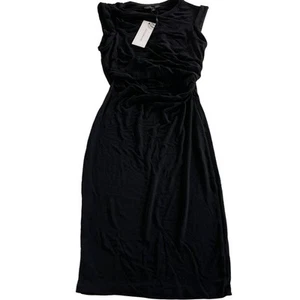 Dance & Marvel Dress Womens Small Black Stretch Knit Cutout Mini LBD - Picture 1 of 11