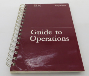 Vintage IBM Proprinter Guide to Operations 1985 PN 6328945 computer book manual
