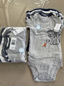 Carter's 2 Pack of 5 Baby short Sleeve Bodysuits Boys 24 months NEW 100% cotton - Picture 1 of 11