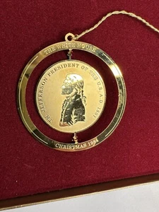 1984 Weißes Haus Historischer Verein Weihnachtsschmuck Frieden & Freundschaft - Bild 1 von 9