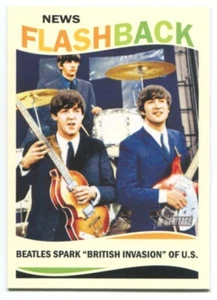 2013 Topps Heritage - THE BEATLES - News Flashback US Invasion 9th February 1964 - Picture 1 of 2